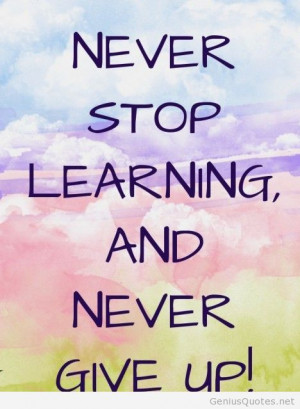 Never Stop Learning Quotes