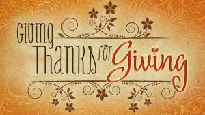Giving Thanks for Thanksgiving