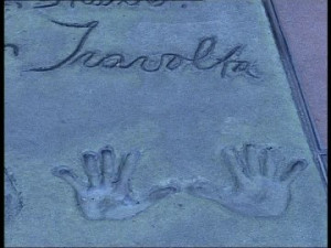 John Travolta, Handprint, Walk of Fame, Hollywood Boulevard, Footprint ...