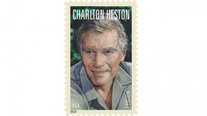Charlton Heston postage stamp goes on sale next month