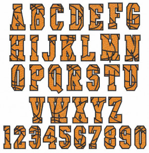 basketball letters font