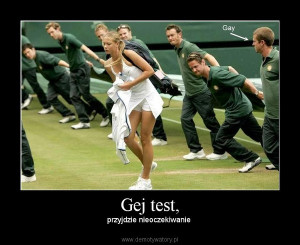 Gej test, – przyjdzie nieoczekiwanie