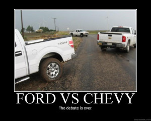 Chevy Vs Ford Funny Quotes Ford vs. chevy...funny pics -