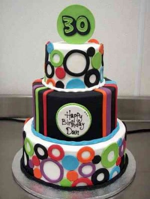 Birthday cakes for mens 30th