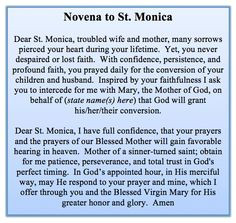 ... catholic prayer saint monica st monica novena st monica st monica
