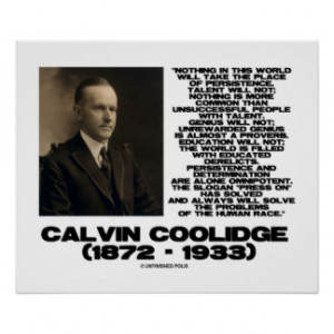 Persistence Determination Omnipotent Coolidge Posters