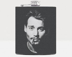 Johnny Depp Flask - Hip flask - 7oz flask ...