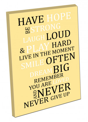 Picture-on-CANVAS-ART-Print-ready-to-hang-quote-HAVE-HOPE-BE-STRONG ...