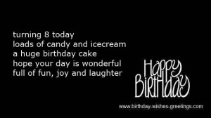 happy 8th boy birthday sayings -