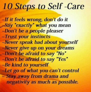 10 Steps to self care