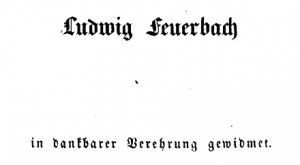 dedication by wagner of art and revolution to ludwig feuerbach in ...
