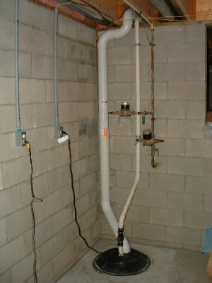 sump pump radon mitigation system