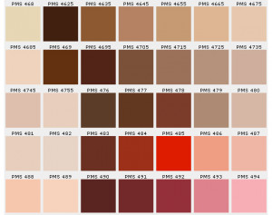 Brown Pantone Color Chart