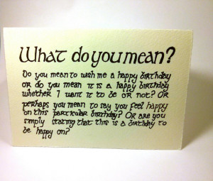 Hobbit Birthday Card - Lord of the Rings Gift Custom Colour