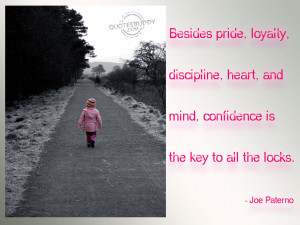 ... And Mind Confidence Is The Key To All The Locks - Confidence Quote