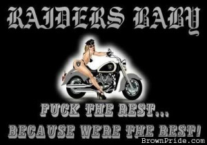 Raiders girl on Bike Image