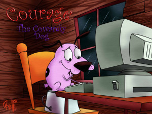 Courage The Cowardly Dog Hd Wallpaper with 1024x768 Resolution