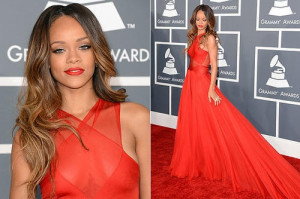 There is nothing sexier than Rihanna in that red-hot gown by fashion ...