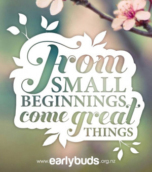 From small beginnings come great things. #quote #NICU #preemie #prem ...