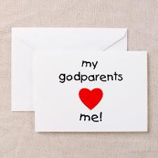 My godparents love me Greeting Cards (Pk of 10 for