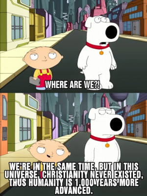 scene from the tv show family guy as quoted on google+ by aaron ...