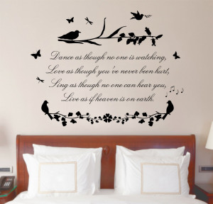 vinyl wall quotes – buy dance love sing live quote wall art sticker ...