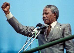Nelson Mandela, when he was African National Congress vice president ...