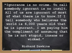 in general i don't like dawkins' arrogance or his attitude towards ...