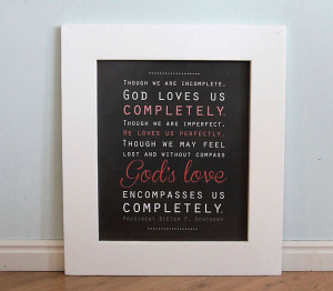 God’s love free LDS quote printable artwork