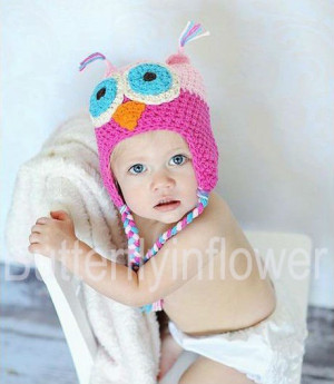 Owl sock monkey minnie hats crochet beanie baby animals hats/caps