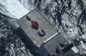 ... Crew Spell Out 'I Love You' For Loved Ones After 9-Month Deployment