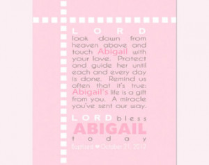 Girls Prayer Printable Sign personalized with childs name - GREAT for ...
