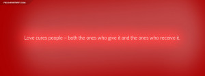 Love Cures People Quote Picture