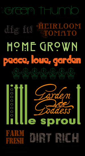 Gardening Sayings and Phrases
