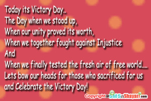 Today Its Victory Day The Day When We Stood Up
