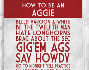 ... Aggie Football Decor, Texas Art, AM Football, Aggie Quote, Aggie