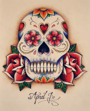 Sugar skull tattoo designs8931