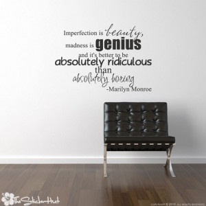 Imperfection is beauty, measuring 28