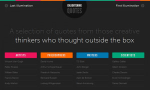 enlightening quotes in 30 Excellent Black Website Designs for ...