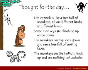 Life at work is like a tree full of moneys…