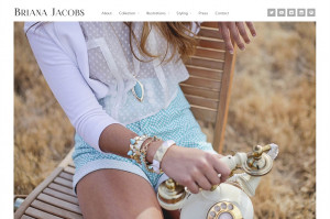 Fashion Portfolio Web Design Briana Jacobs