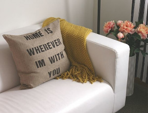 Linen Quote Pillow | 37 DIY Home Gifts That Only Look Expensive ...