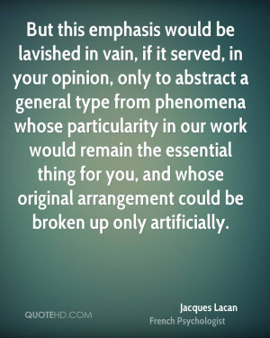 But this emphasis would be lavished in vain, if it served, in your ...