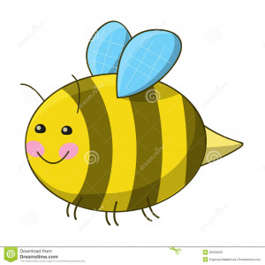 Cute Bee Stock Photo Image