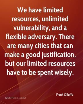 Frank Cilluffo - We have limited resources, unlimited vulnerability ...