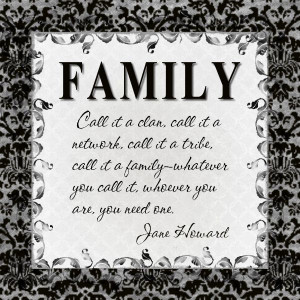 Inspirational Family Quote Small Color