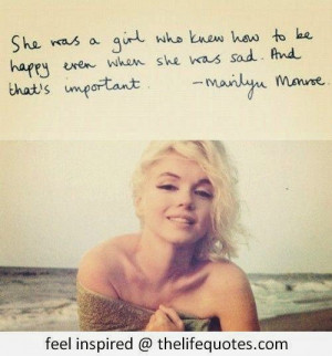 Inspirational Marilyn Monroe Quotes For Girls
