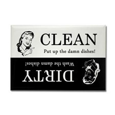 Dirty / Clean Dishwasher Rectangle Magnet for