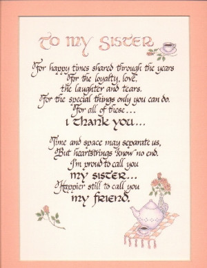 Sister Poems - Bing Images: My Sisters, Happy Birthday, Sisters Quotes ...