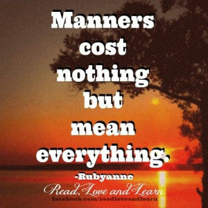 Manners Quote